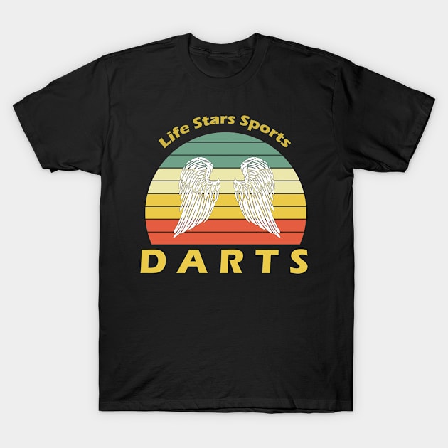 Retro Darts T-Shirt by Usea Studio